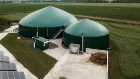 Biogasanlage (Hofkraftwerk) in Dersum, an der Deutsch-Niederländischen Grenze Foto: bwe Energiesysteme GmbH & Co. KG