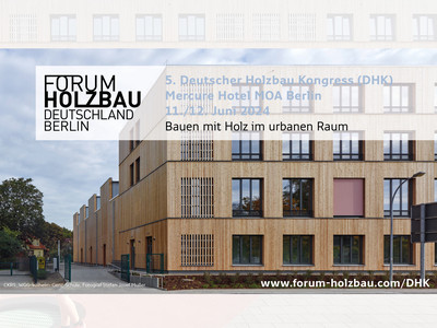 Beispiel für das Bauen im urbanen Raum: Die Wilhelm-Genz-Grundschule in Neuruppin. Quelle: CKRS_WGG-Wilhelm-Genz-Schule, Fotograf Stefan Josef Müller; Collage FNR