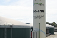 Biogasanlage, die von BHKW-Betrieb auf LNG-Erzeugung umgestellt wurde Foto: Jörg Böthling