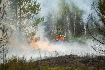 Modernes Waldbrandmanagement sieht neben dem Feuerwehreinsatz im Ernstfall auch Waldbesitzer, Förster und Zivilschutz bei der Waldbrand-Prävention in der Pflicht. @WKR/ R. Castaneda