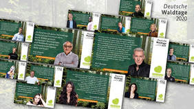 Zahlreiche Prominente unterstützen die Deutschen Waldtage und zeigen ihr Grünes Herz für den Wald. Quelle: BMEL